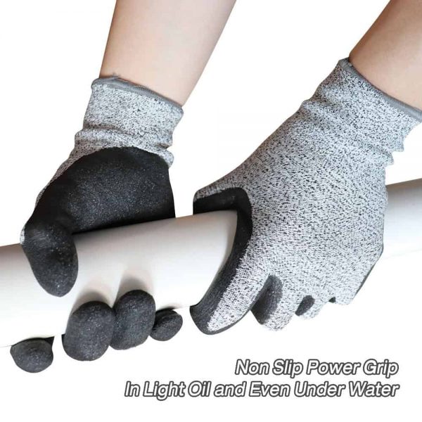 Complete-020463-3 ถุงมือกันบาดระดับ 5 เคลือบ Nano Nitrile รุ่น SG777 BEST SAFE