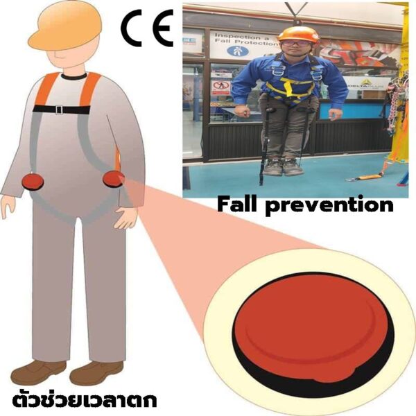 เข็มขัดเซฟตี้เมื่อเกิดการตกจากที่สูง ตัวช่วยเวลาตก (suspension trauma safety strap)