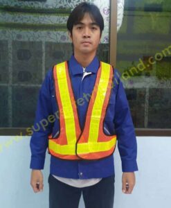 เสื้อสะท้อนแสง เสื้อกั๊กสะท้อนแสง คุณภาพสูง ทรง V รุ่น Best Vest 02