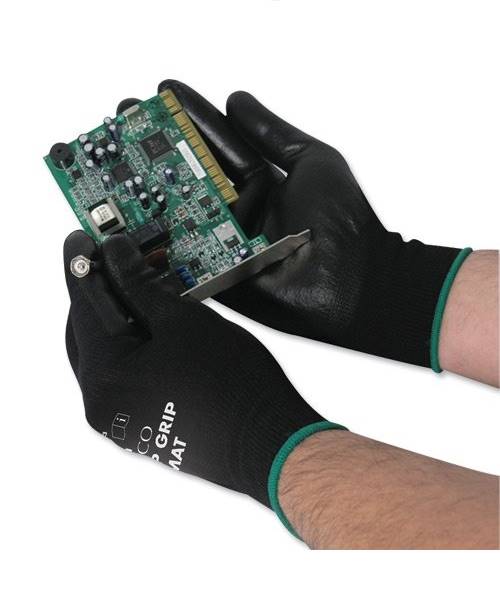 TC716 - Copy (14) - Copy - Copy - Copy - Copy - Copy - Copy ++ ถุงมือไนล่อนเคลือบ PU เต็มฝ่ามือ (สีขาว ดำ)