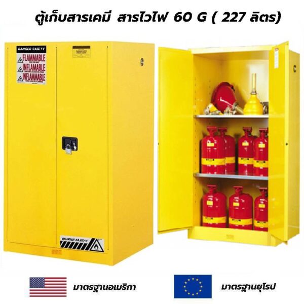 ตู้เก็บสารเคมี สารไวไฟ 60 G มาตรฐาน USA