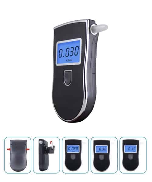 เครื่องเป่าแอลกอฮอล์แบบมีหลอดเปลี่ยนเก็บด้านหลังเครื่อง Alcohol Tester BS818 (หมด)