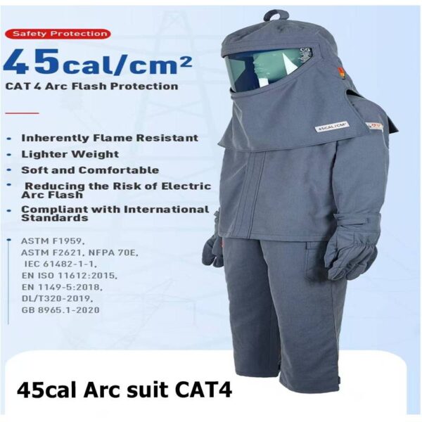 อุปกรณ์ป้องกันไฟฟ้าแรงสูง : ชุดป้องกันไฟฟ้าแรงสูง 45 cal