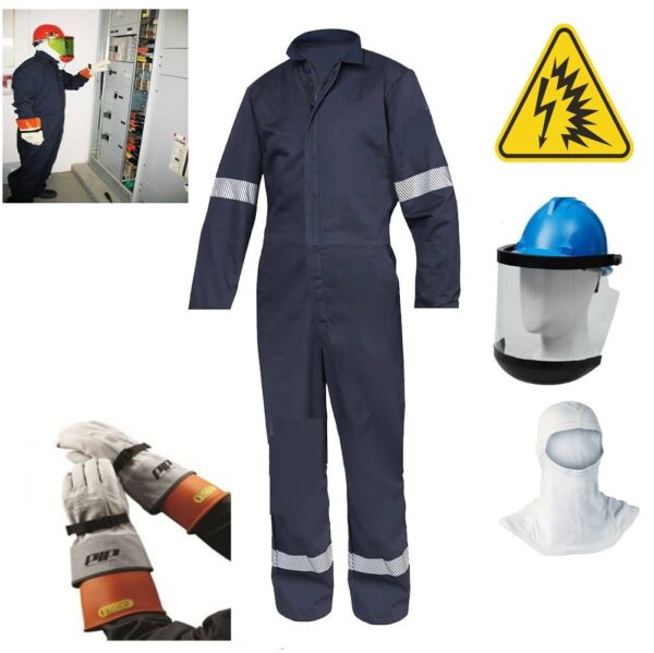 ชุดช่างไฟฟ้า (2) + ชุดกันไฟฟ้าแรงสูง (1 ชุดพร้อมใช้งาน หัวจรด เท้า)