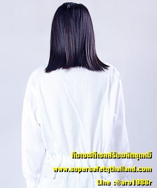 ชุดหมี ชุดทำงาน ชุดช่าง (2) ชุดหมี สีขาว