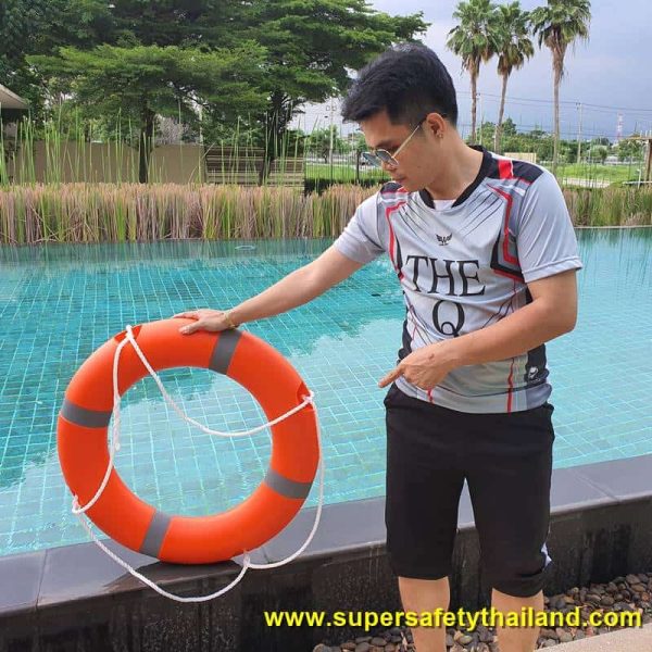 ห่วงชูชีพ (5) ห่วงชูชีพ ชนิดไฟเบอร์กลาส พร้อมคาดแถบสะท้อนแสง