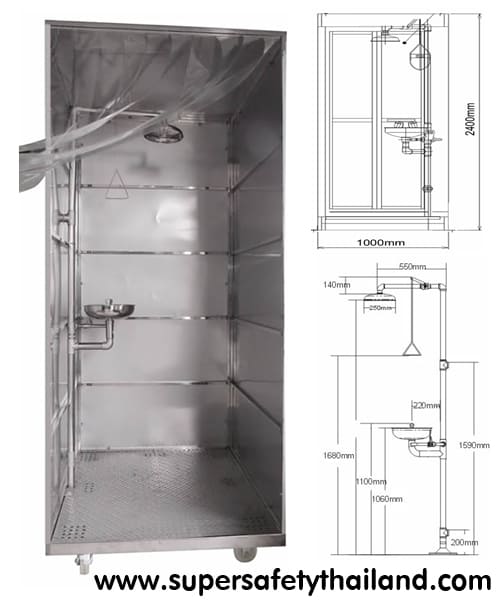 ชุดชำระสารเคมีฉุกเฉิน แบบ Shower Station (รอสินค้า 30-45 วัน)