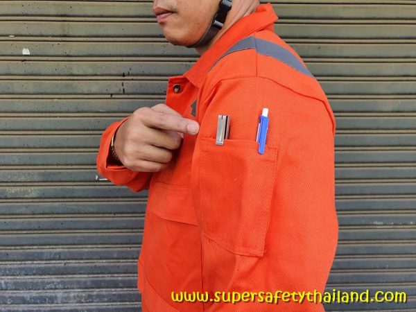 ชุดหมีกันไฟ (4) Amazing !!! ชุดกันไฟ ชุดหมีกันไฟ มาตรฐานสูง (สีกรมและสีส้ม)