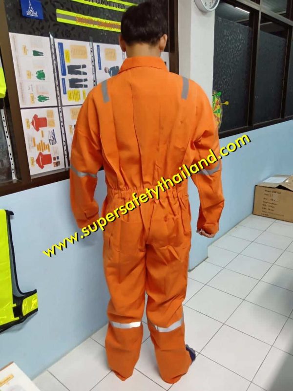 ชุดหมีสีส้ม ชุดหมี ชุดช่าง ชุดยูนิฟอร์ม สีส้มราคาส่ง