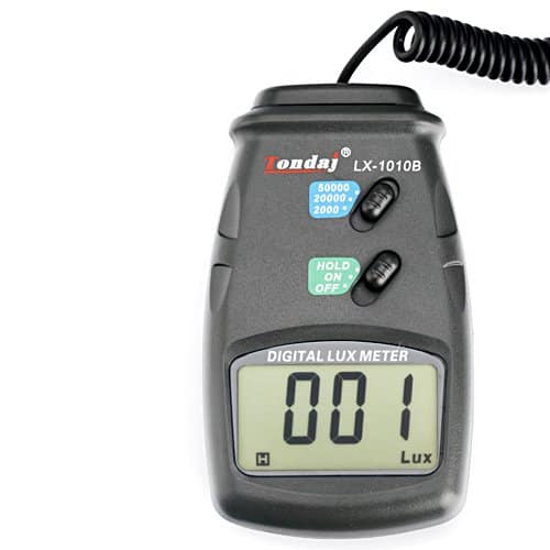 เครื่องวัดแสง (3) เครื่องวัดแสง เครื่องวัดความสว่างแสง เครื่องวัดความเข้มแสง 50,000 ลักซ์