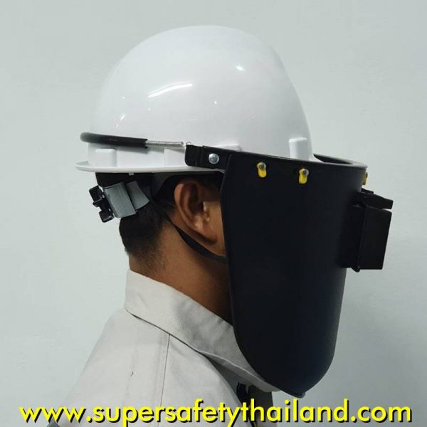 หมวกเซฟตี้ (3) Amazing หมวกเซฟตี้นิรภัยปรับหมุน สายรัดคาง 4 จุด เนื้อ ABS อย่างดี