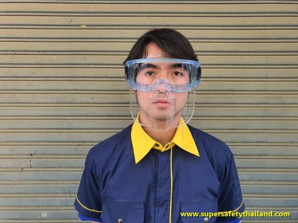 แว่นครอบตา Amazing แว่นครอบตาเซฟตี้รุ่นพิเศษครบทั้งหน้าป้องกันทั้งสายตาและใบหน้า