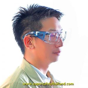 แว่นตาเซฟตี้นิรภัยสำหรับสวมทับแว่นสายตาจากญี่ปุ่น รุ่น Best Fit
