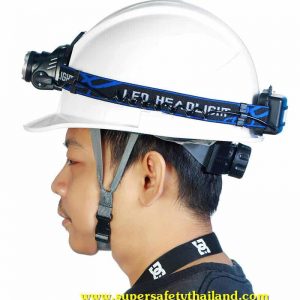 ไฟฉายคาดหัว ไฟฉายติดหมวกเซฟตี้ รุ่น Super LED