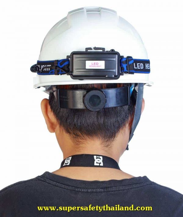 ไฟฉายคาดหัว (8) ไฟฉายคาดหัว ไฟฉายติดหมวกเซฟตี้ รุ่น Super LED