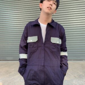 + ชุดหมีผ้าเวสปอยท์ สีกรม ทนทาน กันสะเก็ดไฟ (Cotton 100%) ถูก ทน ดีงาม !!! ทำ LOGO บริษัทได้