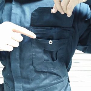 + ชุดหมีผ้าเวสปอยท์ สีกรม ทนทาน กันสะเก็ดไฟ (Cotton 100%) ถูก ทน ดีงาม !!! ทำ LOGO บริษัทได้