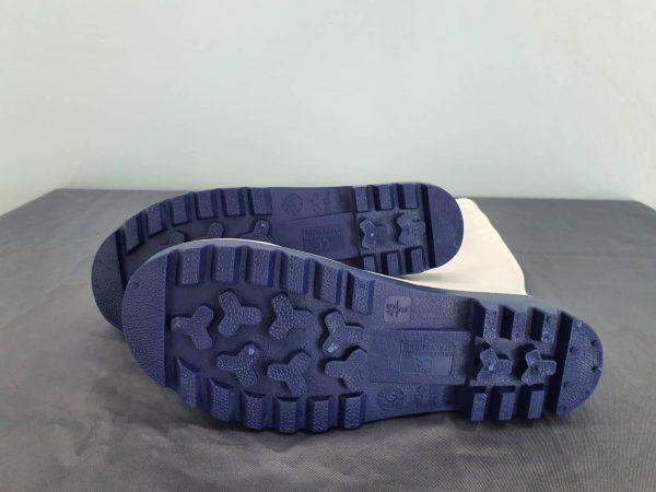 535771 รองเท้าบูทยางหัวเหล็ก สีขาว หัวเหล็ก พื้นเหล็ก