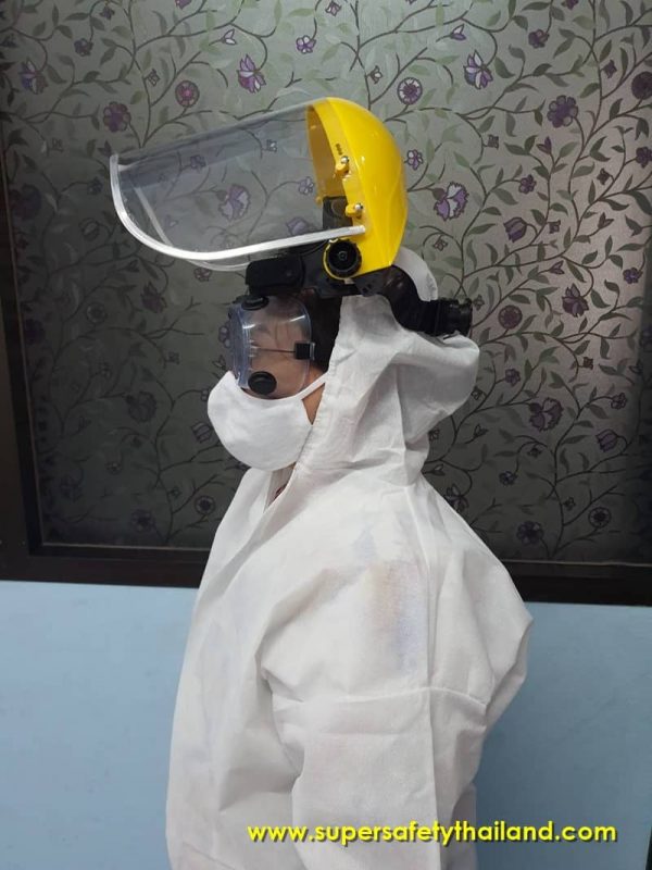 286898 ชุด ppe เกรดการแพทย์ ป้องกันเชื้อโรค ใช้ได้ทั้งแพทย์และกันสารเคมีรุนแรง (ได้รับ อย, EN14126)