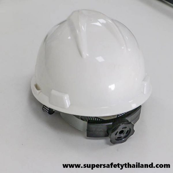 + หมวกเซฟตี้ปรับหมุน มาตรฐาน CE V-Guard (สีขาว)