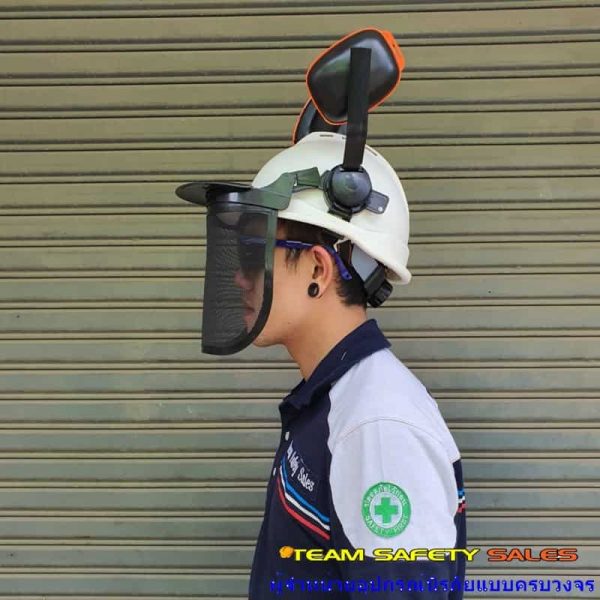 374284 กระบังหน้าพร้อมที่ครอบหู อย่างดี (ใช้ได้กับหมวกทุกรุ่น ราคาไม่รวมหมวก)