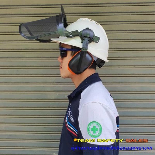 374290 กระบังหน้าพร้อมที่ครอบหู อย่างดี (ใช้ได้กับหมวกทุกรุ่น ราคาไม่รวมหมวก)