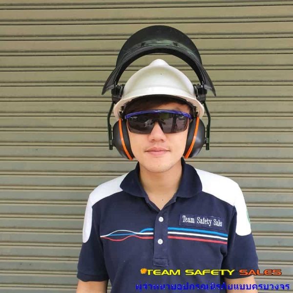 374292 กระบังหน้าพร้อมที่ครอบหู อย่างดี (ใช้ได้กับหมวกทุกรุ่น ราคาไม่รวมหมวก)