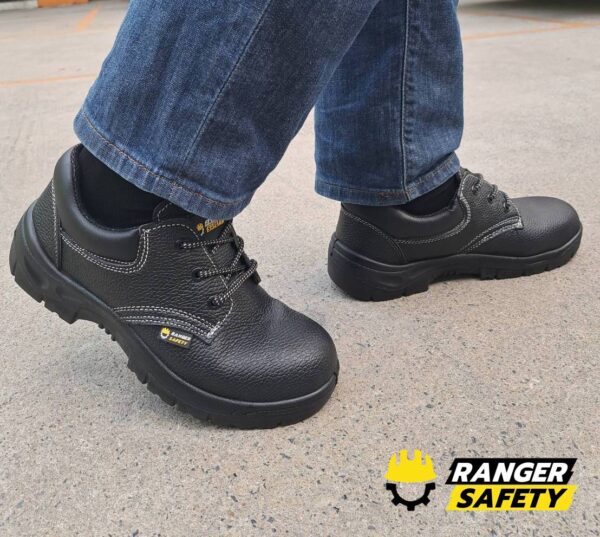 134205_0 + รองเท้าเซฟตี้สีดำ Sport Classic เบามากๆ หนังแท้ กันไฟฟ้าสถิตย์ กันน้ำมัน