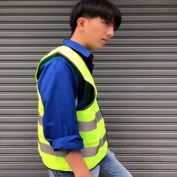 S__108576809 + เสื้อสะท้อนแสง แบบมีซิป ด้านหน้าแถบซิบสวมใส่ง่าย (ทำโลโก้ได้ด้านหลังได้) – สีส้ม