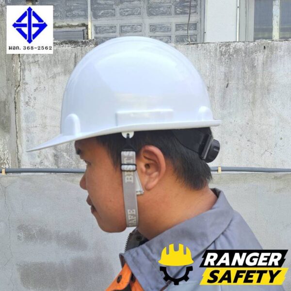 42826 ABS SAFETY หมวกเซฟตี้ปรับหมุน สายยางยืด เนื้อ ABS (มีทุกสี) มอก 368-2562