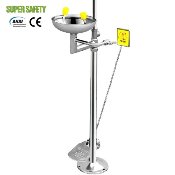 th-11134211-7qula-lfgcos9xkpm6d2 อ่างล้างตาฉุกเฉินพร้อมชุดฝักบัว แสตนเลส 304 SUPERSAFETY SS-S-150 ดึง ผลัก เหยียบ ครบฟังก์ชั่น พร้อมส่ง