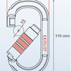 คาราบิเนอร์ 2 จังหวะ (Auto-Lock)